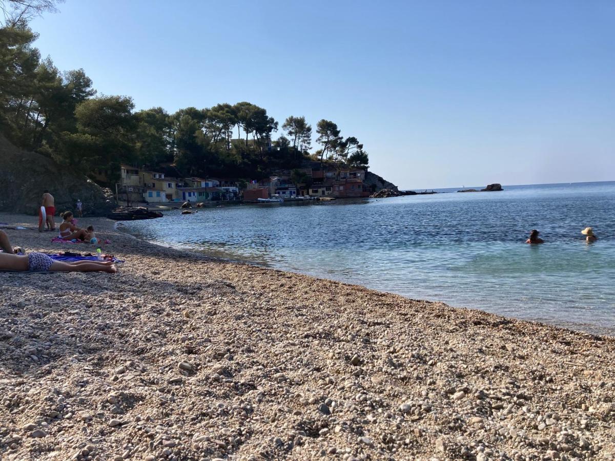 Haut De Villa Avec Terrasse Privative Jardin Et Parking Tout Pres Des Plages Toulon Luaran gambar